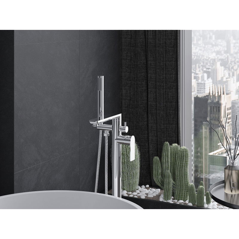 Mexen Leda свободностоящ смесител за вана, хром - 75633-00