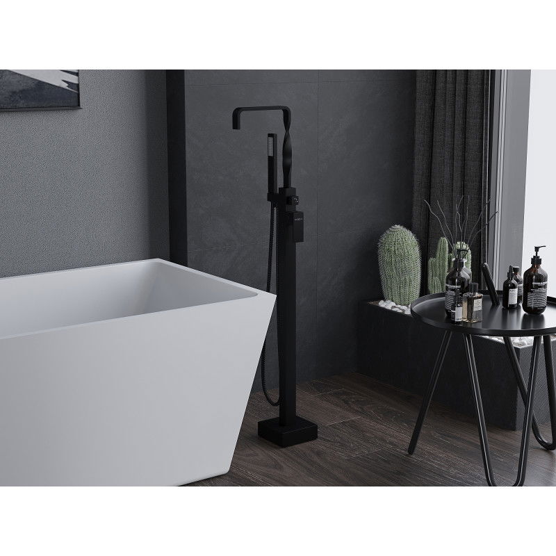 Mexen Avila свободностоящ смесител за вана, черен - 75833-70