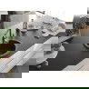 Мексен Диего гранитна мивка 1-кошница с кухненски кран Флора, черна накапряна - 6512-76-670401-08