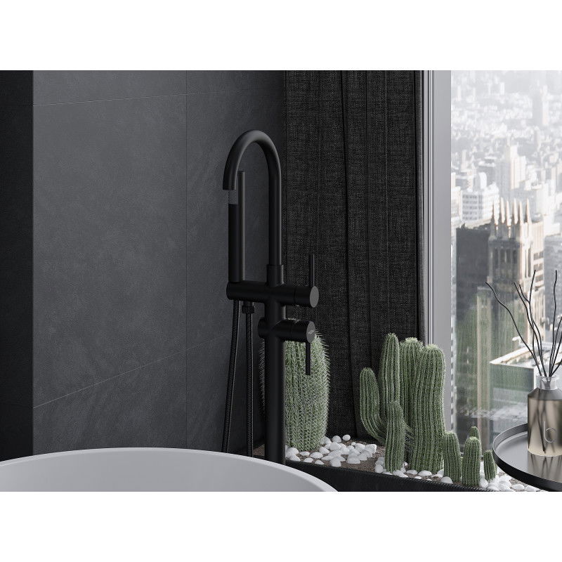 Mexen Alma свободностоящ смесител за вана, черен - 75033-70
