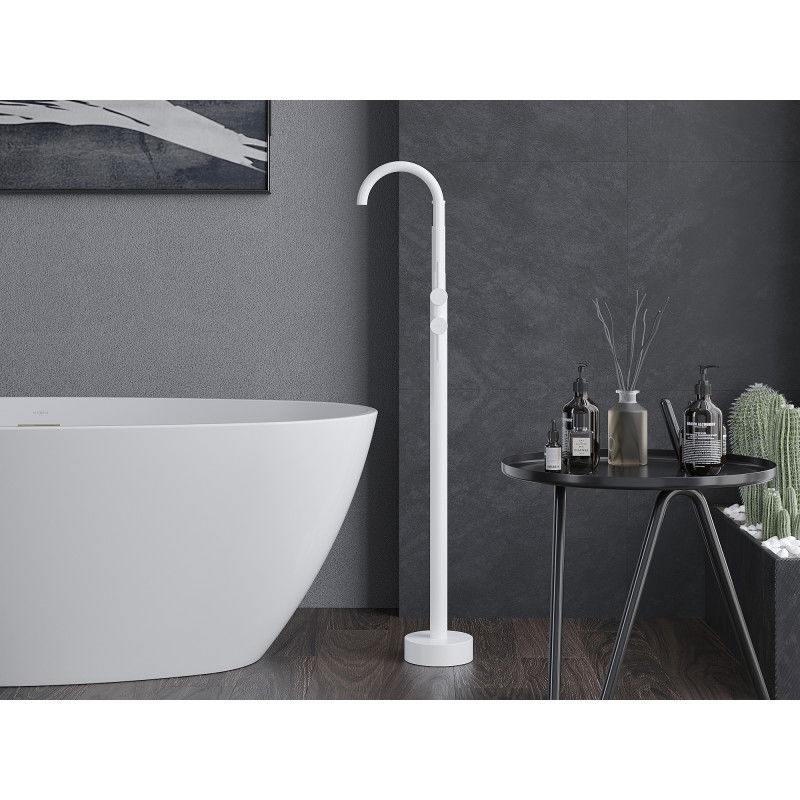 Mexen Alma свободностоящ смесител за вана, бял - 75033-20