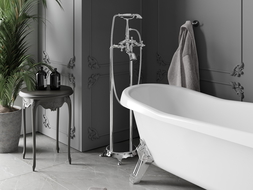 Mexen Retro самостоятелна батерия за вана, хром - 75933-00