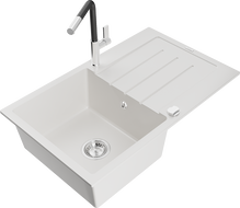 Mexen Bruno гранитна кухненска мивка с 1 отделение и отцедник с кухненски