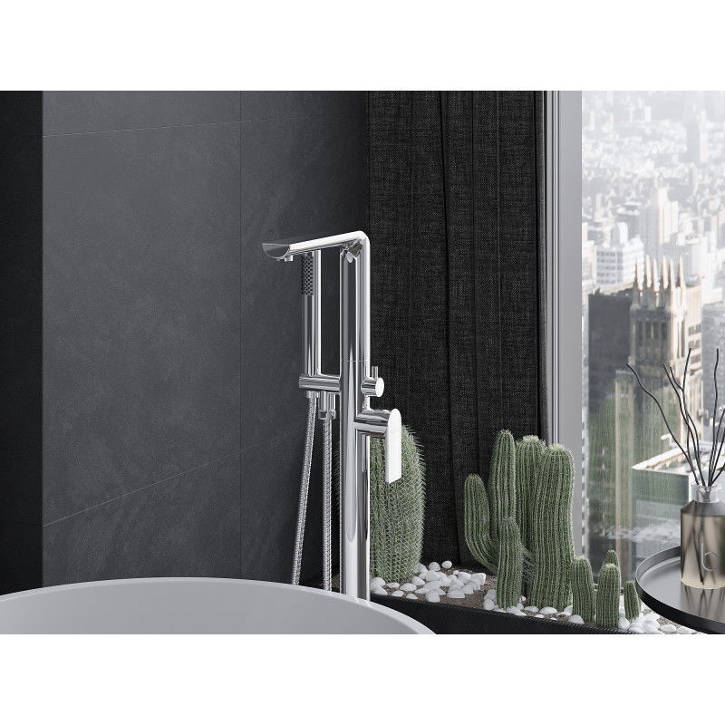 Mexen Roxy свободностоящ смесител за вана, хром - 75533-00