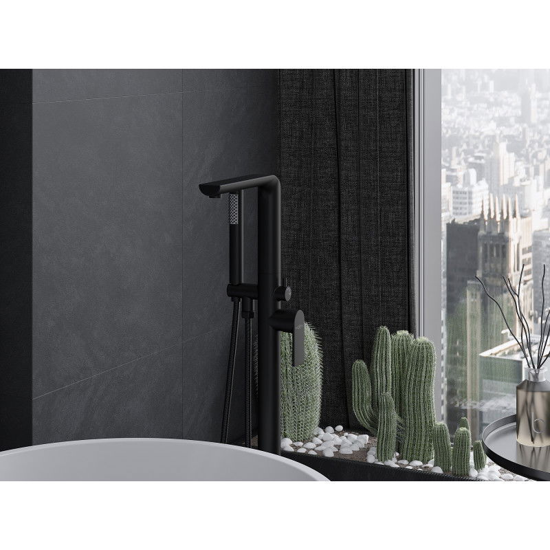 Mexen Roxy свободно стоящ смесител за вана, черен - 75533-70