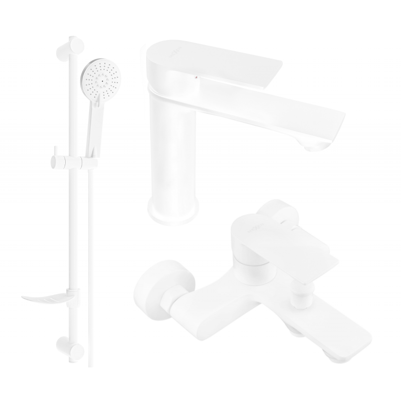 Mexen Royo DF05 комплект за баня, бял - 72203DF05-20