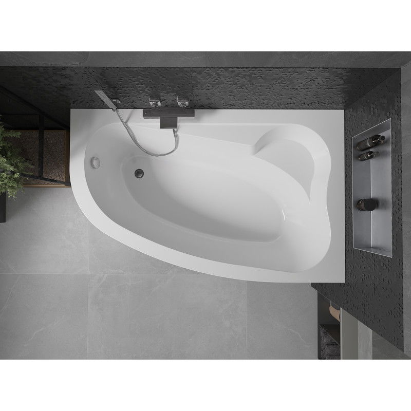 Mexen Westa ъглова дясна вана 160 x 100 cm, бяла - 560116010002