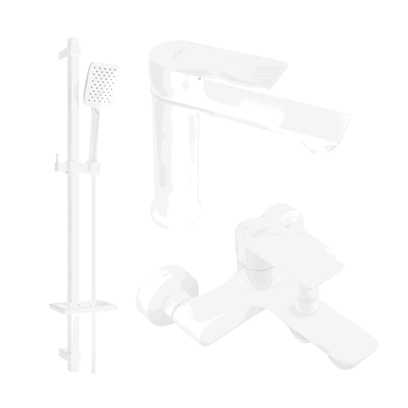 Mexen Royo BQ62 комплект за вана, бял - 72203DQ62-20