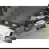 Mexen Cube правоъгълна вана 170 x 80 см с обвивка и преграда 1-двукрила 50 см, прозрачна, хром - 550517080X9505000001