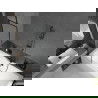 Mexen Cube правоъгълна вана 170 x 80 см с обшивка и параван с 1 крило 50 см, черен дизайн - 550517080X9505007070