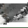 Mexen Cube правоъгълна вана 170 x 80 см с корпус и параван 1-двукрилен 60 см, прозрачен, хром - 550517080X9506000001