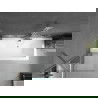 Mexen Cube правоъгълна вана 170 x 80 см с корпус и параван 1-двукрилен 60 см, прозрачен, хром - 550517080X9506000001