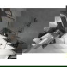 Mexen Cube правоъгълна вана 170 x 80 см с обвивка и параван 1-съединителен 60 см, черен модел - 550517080X9506007070