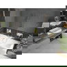 Mexen Cube вана правоъгълна 170 x 80 см с обков и преграда 1-сгъваема 70 см, прозрачна, златиста - 550517080X9507000050