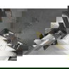 Mexen Cube вана правоъгълна 170 x 80 см с обков и преграда 1-сгъваема 70 см, прозрачна, златиста - 550517080X9507000050