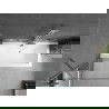 Mexen Cube вана правоъгълна 170 x 80 см с обвивка и параван 1-сгъваем 80 см, прозрачен, хром - 550517080X9508000001