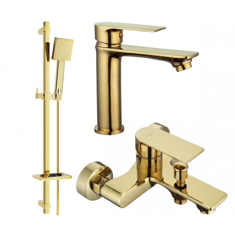 Mexen Royo DQ45 комплект за вана, златен - 72203DQ45-50