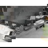 Mexen Cube правоъгълна вана 170 x 80 см с обшивка и преграда с 1 панел 90 см, прозрачна, хром - 550517080X9509000001