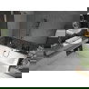 Mexen Cube правоъгълна вана 170 x 80 см с обшивка и параван 1-сгъваем 90 см, прозрачен, черен - 550517080X9509000070