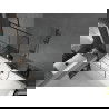 Mexen Cube правоъгълна вана 170 x 80 см с корпус и параван с 1 крило 90 см, черен модел - 550517080X9509007077