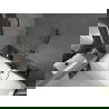 Mexen Cube правоъгълна вана 180 x 80 см с облицовка и 1-крилен параван 70 см, прозрачен, черен - 550518080X9507000070