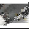 Mexen Cube правоъгълна вана 180 x 80 см с корпус и параван с 1 крило 80 см, прозрачен, златен - 550518080X9508000050