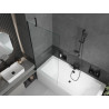 Mexen Cube правоъгълна вана 180 x 80 см с обшивка и 1-крилен параван 80 см,