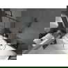 Mexen Cube правоъгълна вана 180 x 80 см с обшивка и 1-крилен параван 80 см, черен мотив - 550518080X9508007077