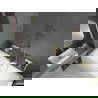 Mexen Cube правоъгълна вана 180 x 80 см с обвивка и 1-движен параван 100 см, прозрачен, златен - 550518080X9510000050