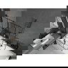 Mexen Cube правоъгълна вана 170 x 80 см с обточване и 2-лентов параван 100 см, черен модел - 550517080X9210027077
