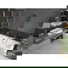 Mexen Cube правоъгълна вана 170 x 80 см с обточване и 2-лентов параван 100 см, черен модел - 550517080X9210027077