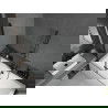 Mexen Cube вана правоъгълна 170 x 80 см с корпус и параван с 2 крила 120 см, прозрачна, черна - 550517080X9212027000