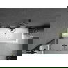 Mexen Cube вана правоъгълна 170 x 80 см с корпус и параван с 2 крила 120 см, прозрачна, черна - 550517080X9212027000