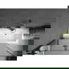 Mexen Cube правоъгълна вана 170 x 80 см с обшивка и две крила 120 см, черен модел - 550517080X9212027070