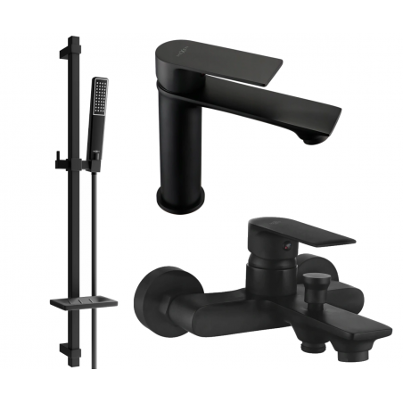 Mexen Royo DQ72 комплект за вана, черен - 72203DQ72-70