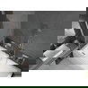 Mexen Cube правоъгълна вана 180 x 80 см с обшивка и двукрила преграда 100 см, прозрачна, хром - 550518080X9210020100