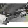 Mexen Cube правоъгълна вана 180 x 80 см с обшивка и двукрила преграда 100 см, прозрачна, хром - 550518080X9210020100