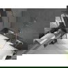 Mexen Cube вана правоъгълна 170 x 80 см с обшивка и параван 1-двукратен 80 см, прозрачен, хром - 550517080X9408110100