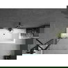 Mexen Cube вана правоъгълна 170 x 80 см с обвивка и параван 1-скриден 80 см, прозрачна, черна - 550517080X9408117000