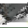 Mexen Cube правоъгълна вана 170 x 80 см с корпус и параван 1-двукрила 100 см, черен модел - 550517080X9410117070