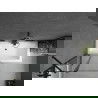Mexen Cube правоъгълна вана 170 x 80 см с корпус и параван 1-двукрила 100 см, черен модел - 550517080X9410117070