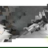 Mexen Cube правоъгълна вана 170 x 80 см с обшивка и сгъваем параван 1-преливен 120 см, прозрачен, черен - 550517080X9412117000