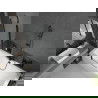 Mexen Cube вана правоъгълна 180 x 80 см с обвивка и параван 1-секционен 100 см, прозрачен, черен - 550518080X9410117000