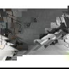 Mexen Cube права вана 180 x 80 см с обвивка и 1-движна преграда 100 см, черен модел - 550518080X9410117077