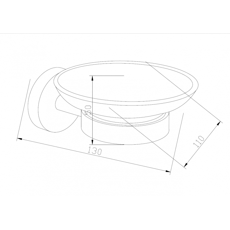 Mexen Loft сапунерка, хром - 7012639-00