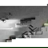 Mexen Cubik правоъгълна вана 150 x 70 cm с облицовка и еднокрилен параван 50 cm, черен модел - 550315070X9505007070
