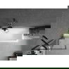 Mexen Cubik правоъгълна вана 150 x 70 см с корпус и 1-крилен параван 60 см, черен десен - 550315070X9506007070