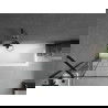 Mexen Cubik правоъгълна вана 150 x 70 см с корпус и 1-крилен параван 70 см, черен мотив - 550315070X9507007077