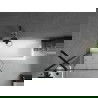 Mexen Cubik правоъгълна вана 150 x 70 см с корпус и параван 1-прилепващ 80 см, черен модел - 550315070X9508007070