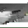 Mexen Cubik правоъгълна вана 150 x 70 cm с обшивка и еднокрил параван 90 cm, прозрачен, хром - 550315070X9509000001